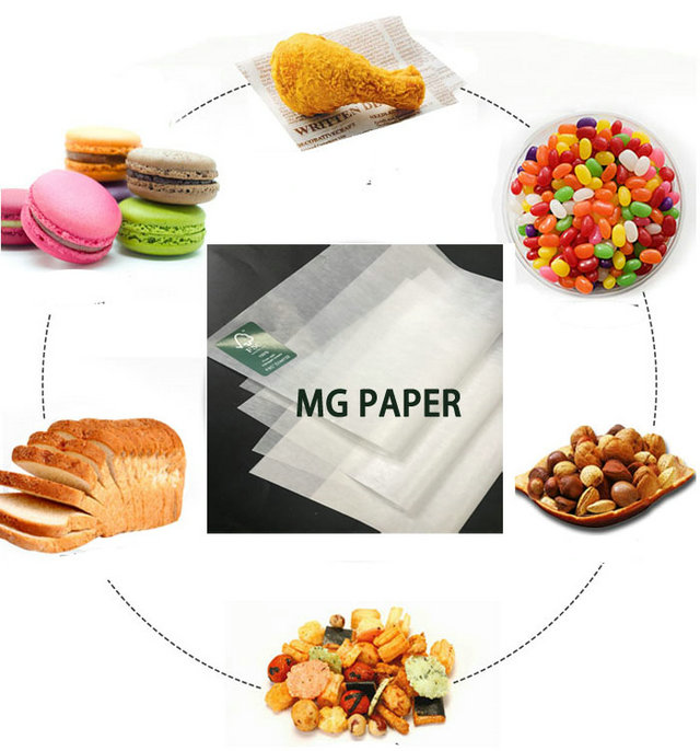 湿気の食糧包むことのための防止の45/の50グラムMG白いクラフト紙 ロール