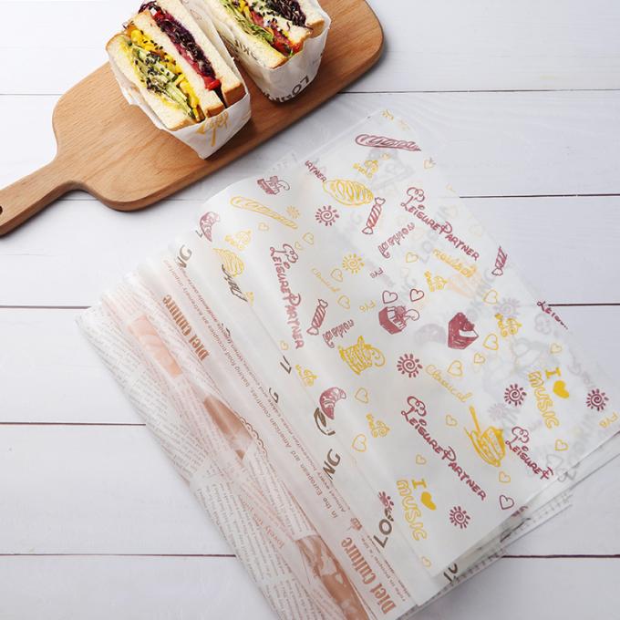 滑らかな50gsm 87cmロール ハンバーガーのパッキング袋のための白いクラフト紙