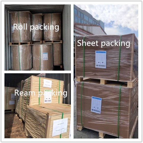 荷箱に注文のサイズをしている木材パルプ300g 350gブラウン クラフト紙板