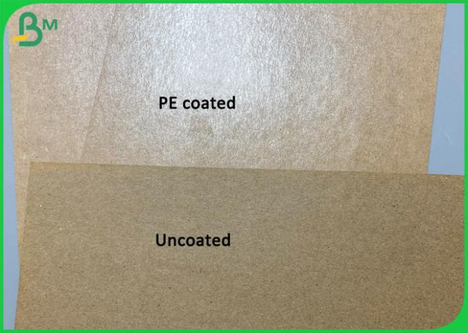 PEは使い捨て可能な防水食糧箱を作るための300gブラウン クラフト紙に塗った
