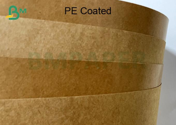 オイルおよび湿気の防止のPEは食品包装箱のためのクラフト紙に塗った