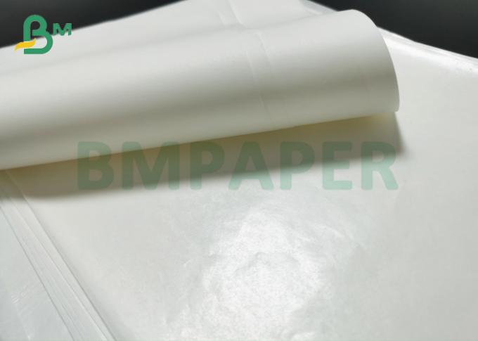 45g + 15g PEのハンバーガーのパッキングのための光沢のある上塗を施してある食品等級の白いクラフト紙