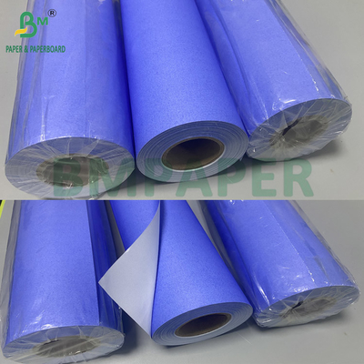 80gm 紫青色 デジタル紙 CADプロットロール 一面 白 610mm X 50m 2インチコア