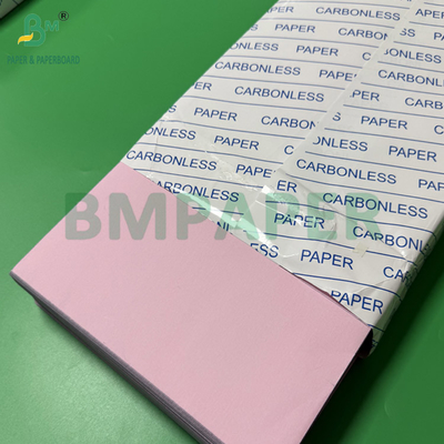 55 - 80gm 証明書用カーボンレスCF紙 明るいピンクグリーンブルー 黄色い色紙